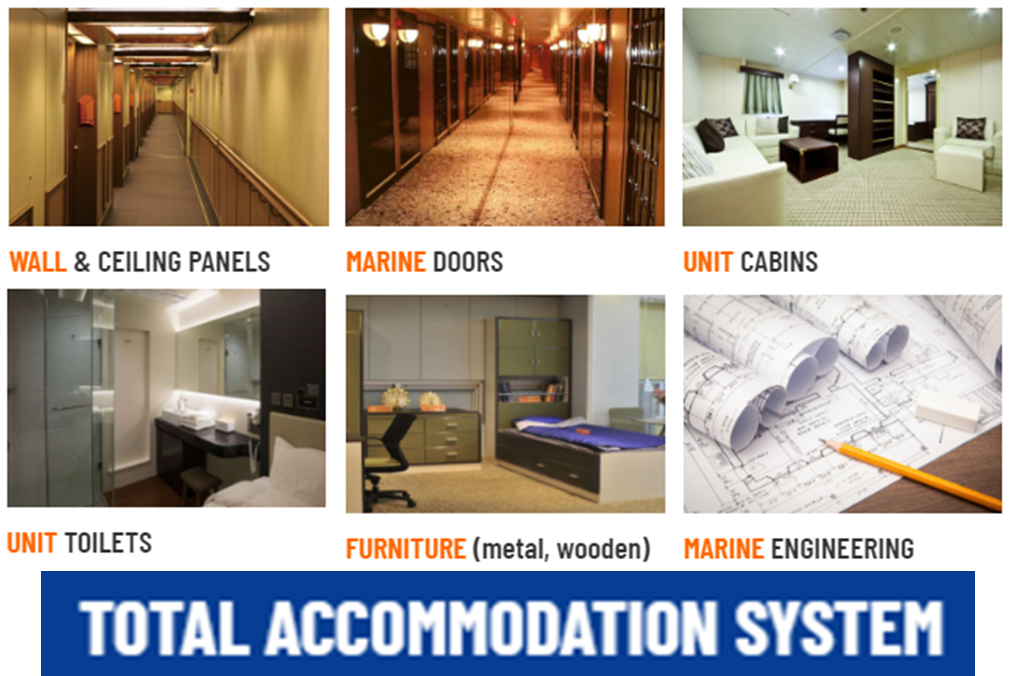 * WALL & CEILING PANELS * FIREPROOF DOORS * WET UNITS